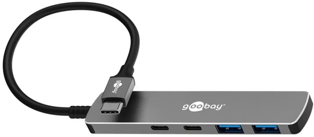 Goobay USB-C Hub 2x USB-A + 2x USB-C 5Gbps