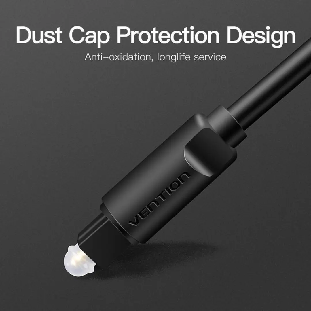 Vention Audiokabel Optisch 2M - Transparent