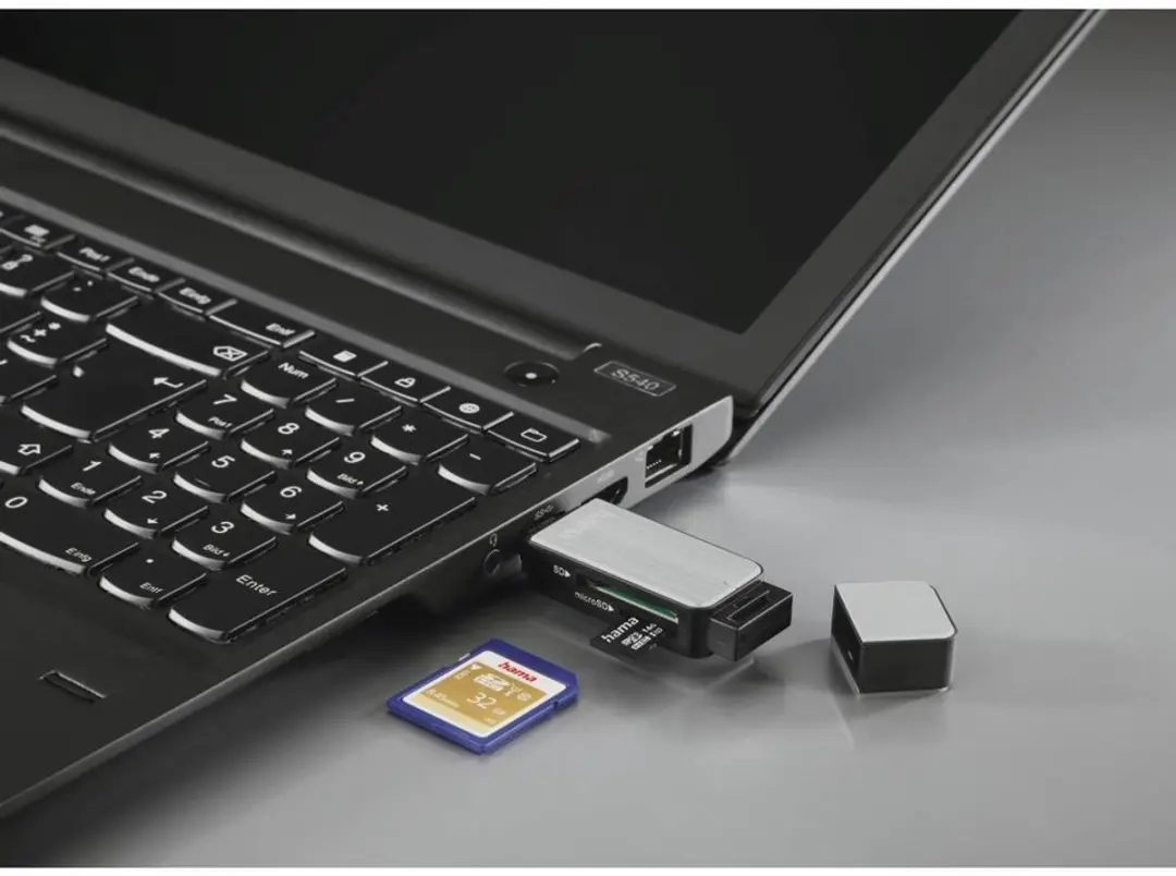 Hama USB 3.0 card reader SD/Micro SD, zilver