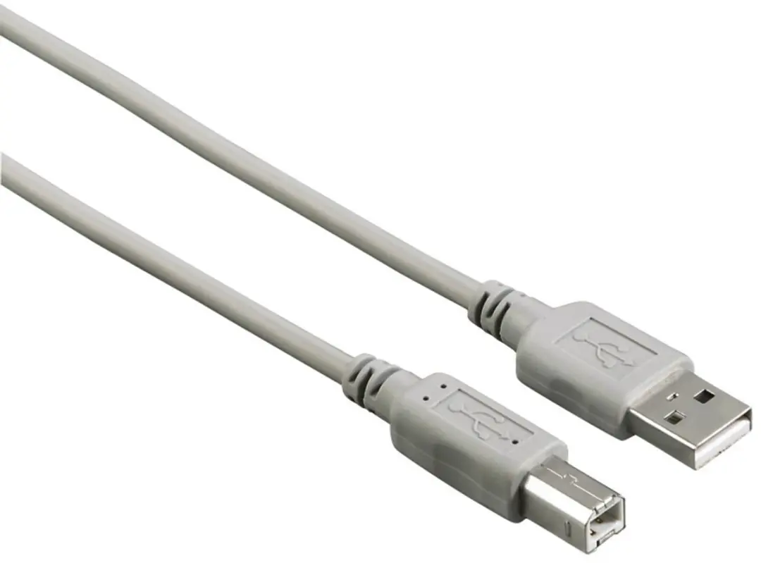 USB A to USB B Cable Hama 00200900 1,5 m Grey