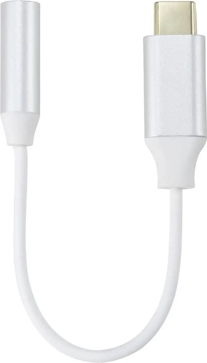 Renkforce RF-6056890 USB-C naar Jack Adapter - Wit