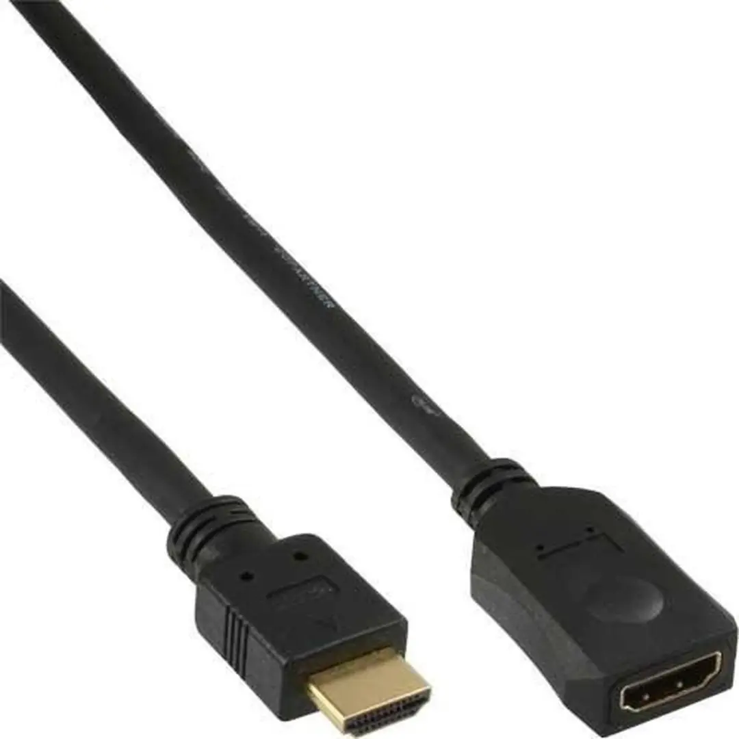 InLine HDMI High Speed Verlengkabel 5m - Zwart