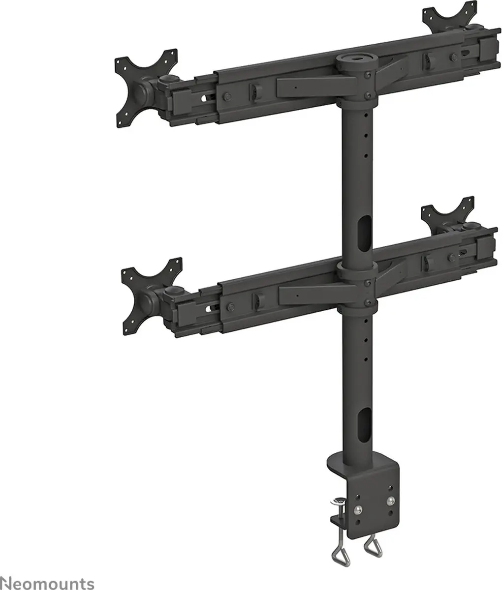 Neomounts FPMA-D700D4 Monitorarm 4x 19-30" - 0-8kg/scherm - Zwart - afbeelding 6 van 6