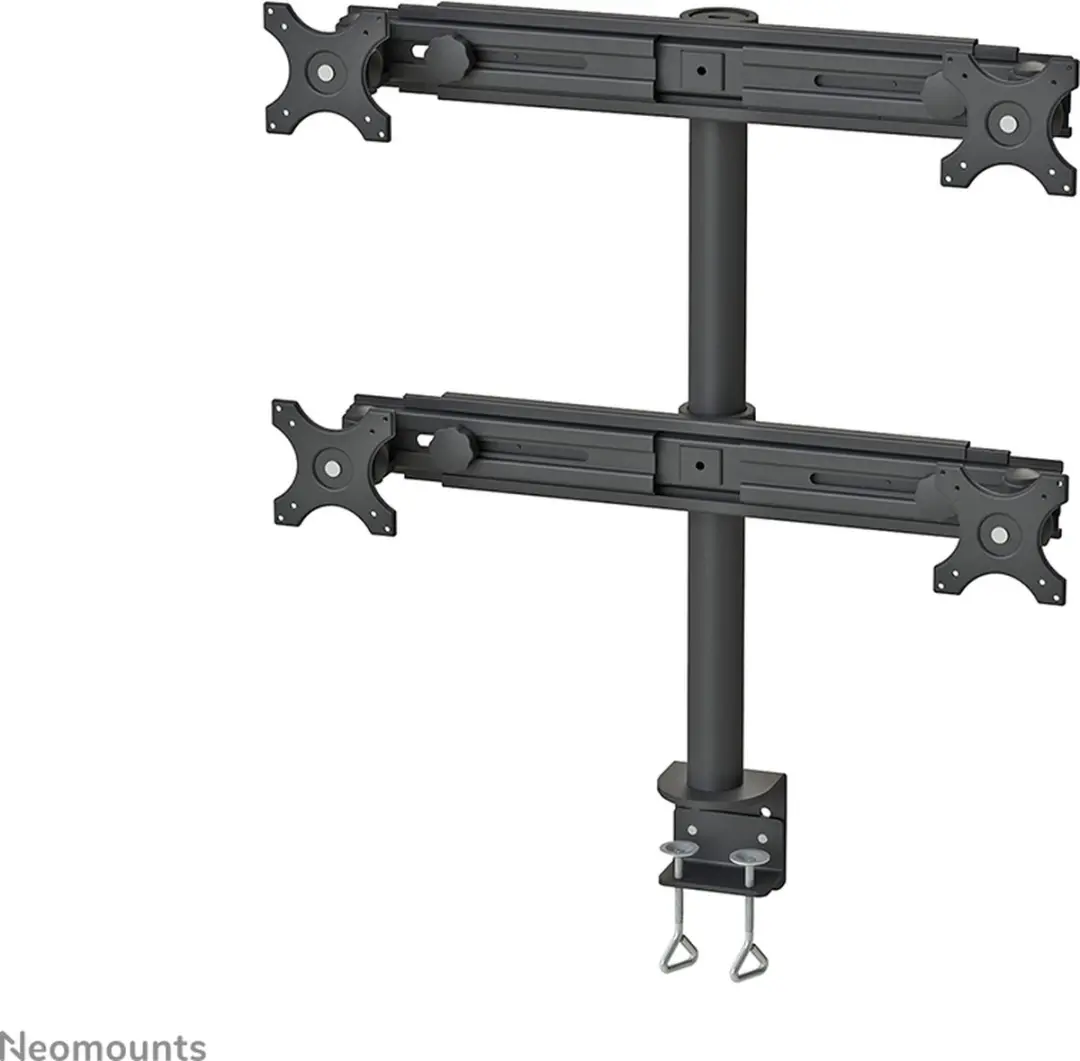 Neomounts FPMA-D700D4 Monitorarm 4x 19-30" - 0-8kg/scherm - Zwart