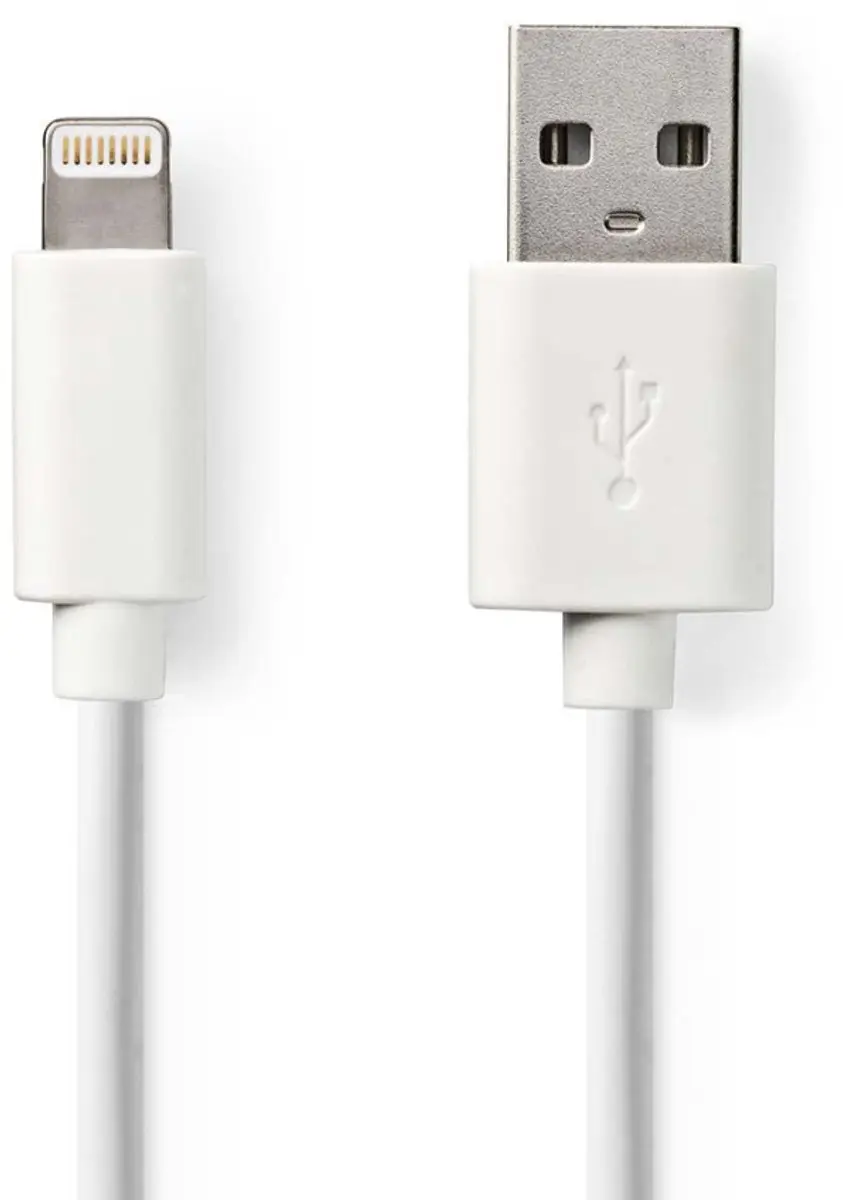 Nedis Lightning Kabel USB-A 3m - Wit