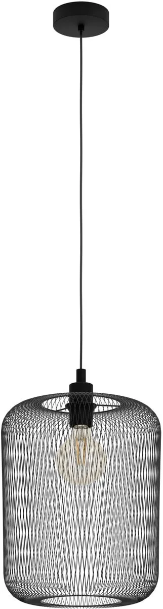 Eglo Wrington Hanglamp E27 - 5 Lichthoorns - Ø30cm - Zwart