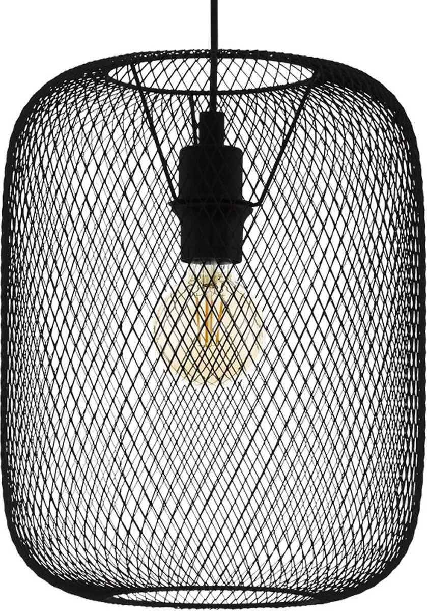 Eglo Wrington Hanglamp E27 - 5 Lichthoorns - Ø30cm - Zwart