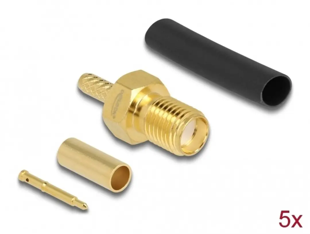 Delock RP-SMA Jack voor RG-174/RG-316