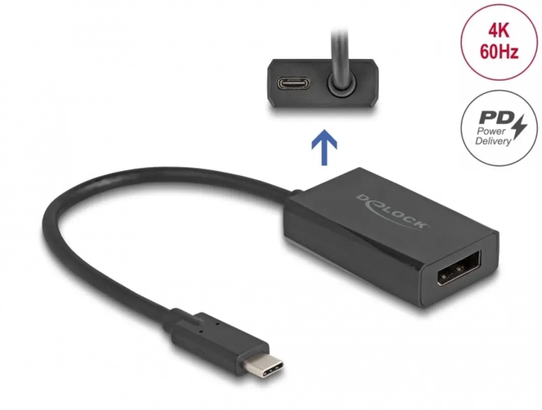 Delock DisplayPort naar USB-C Adapter 4K