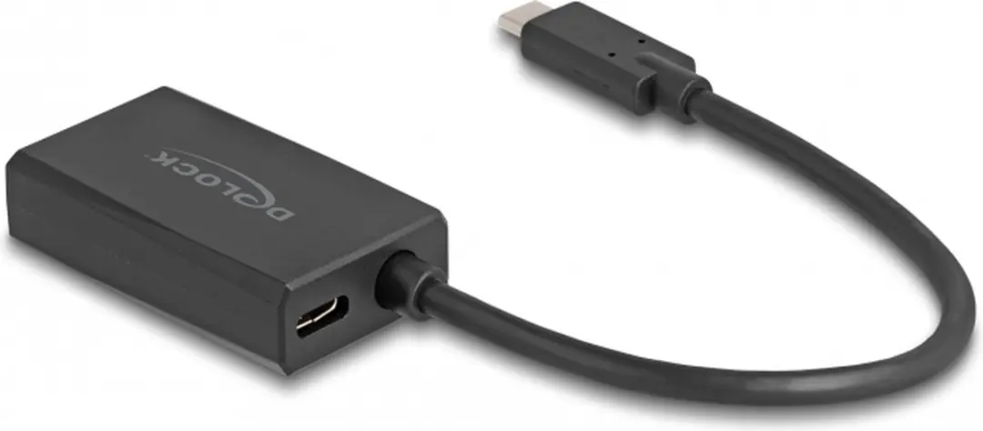 Delock DisplayPort naar USB-C Adapter 4K - 85W PD - Zwart