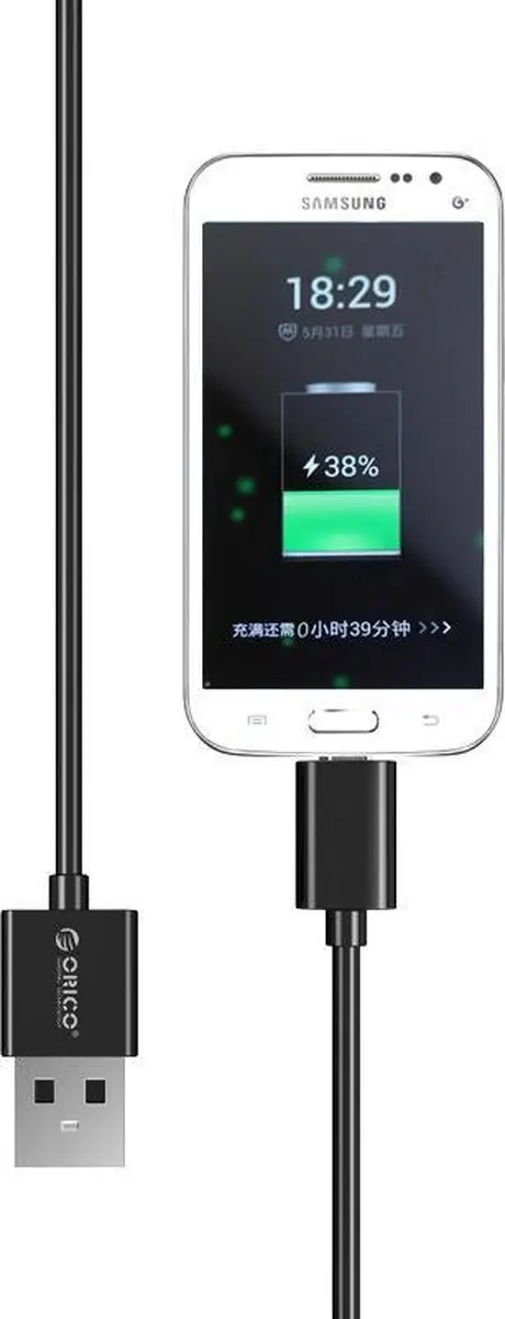 ORICO USB naar Micro-USB Kabel 3A 2M - Zwart