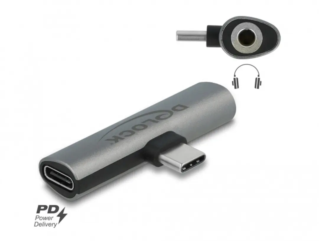 Delock Audio Adapter USB-C naar 3,5mm Jack