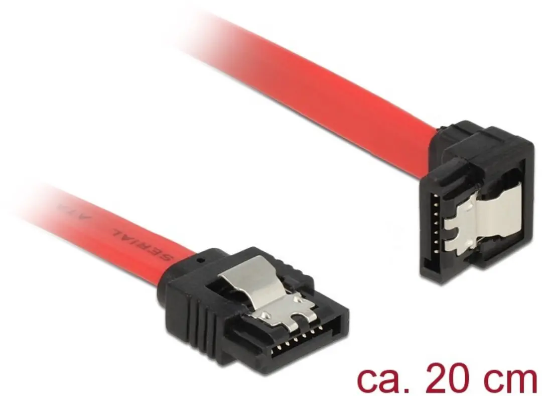 Delock SATA Datakabel 6 Gbit/s - Rood - 0,20m