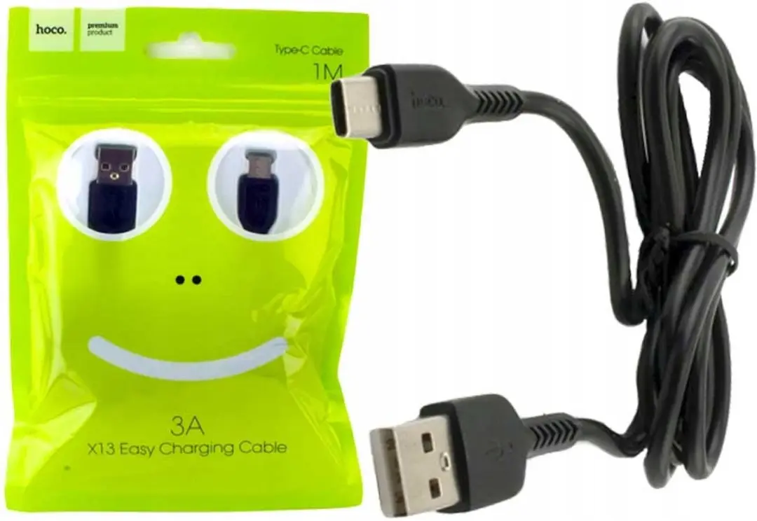 Hoco X13 USB-C Kabel 1m - Zwart