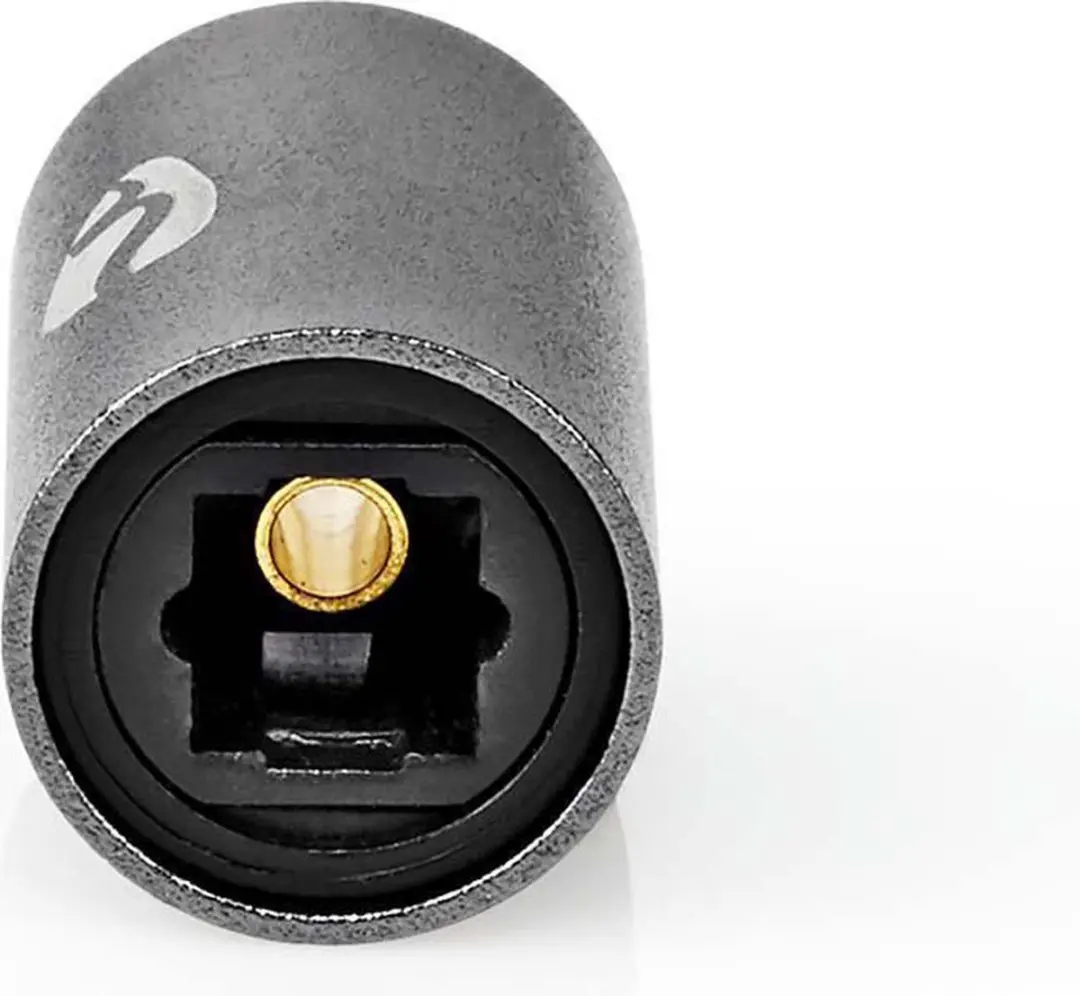 Nedis TosLink-adapter CATB25950GY - Recht - Metaal - Gun Metal Grijs