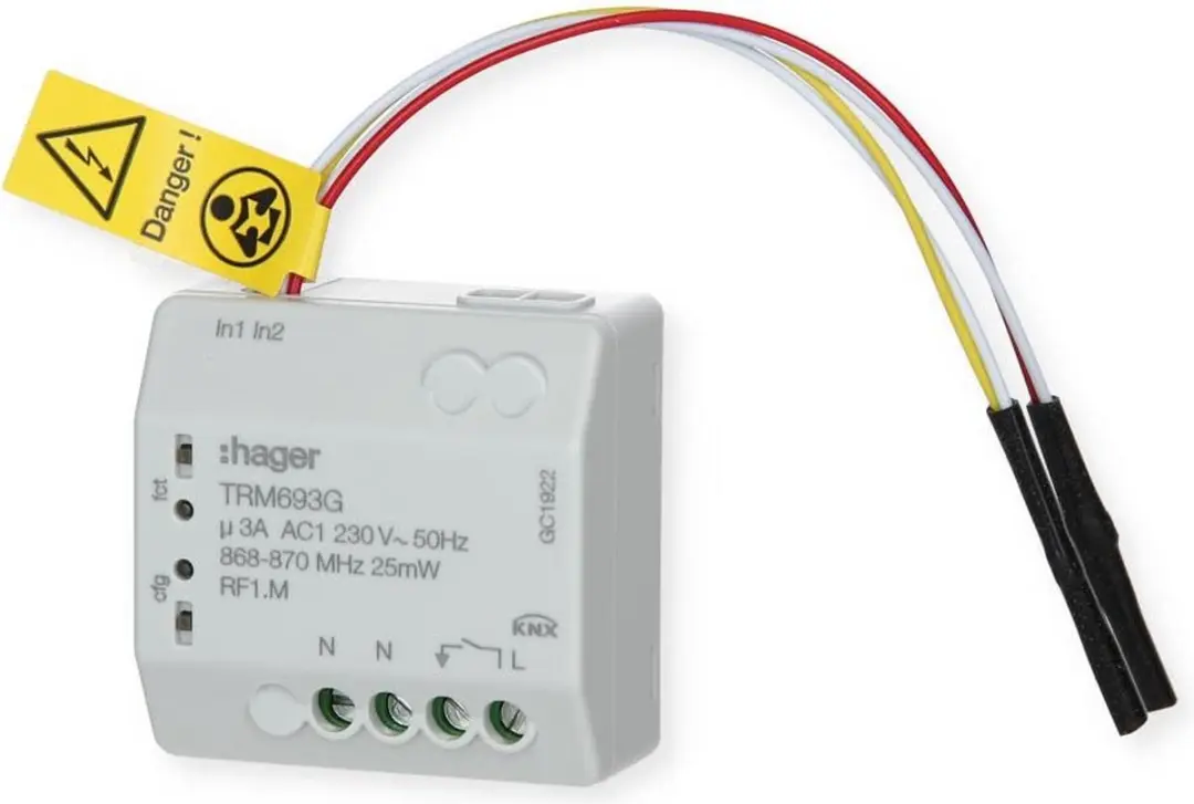 Hager TRM693G Schakelactor Bussysteem - Wit