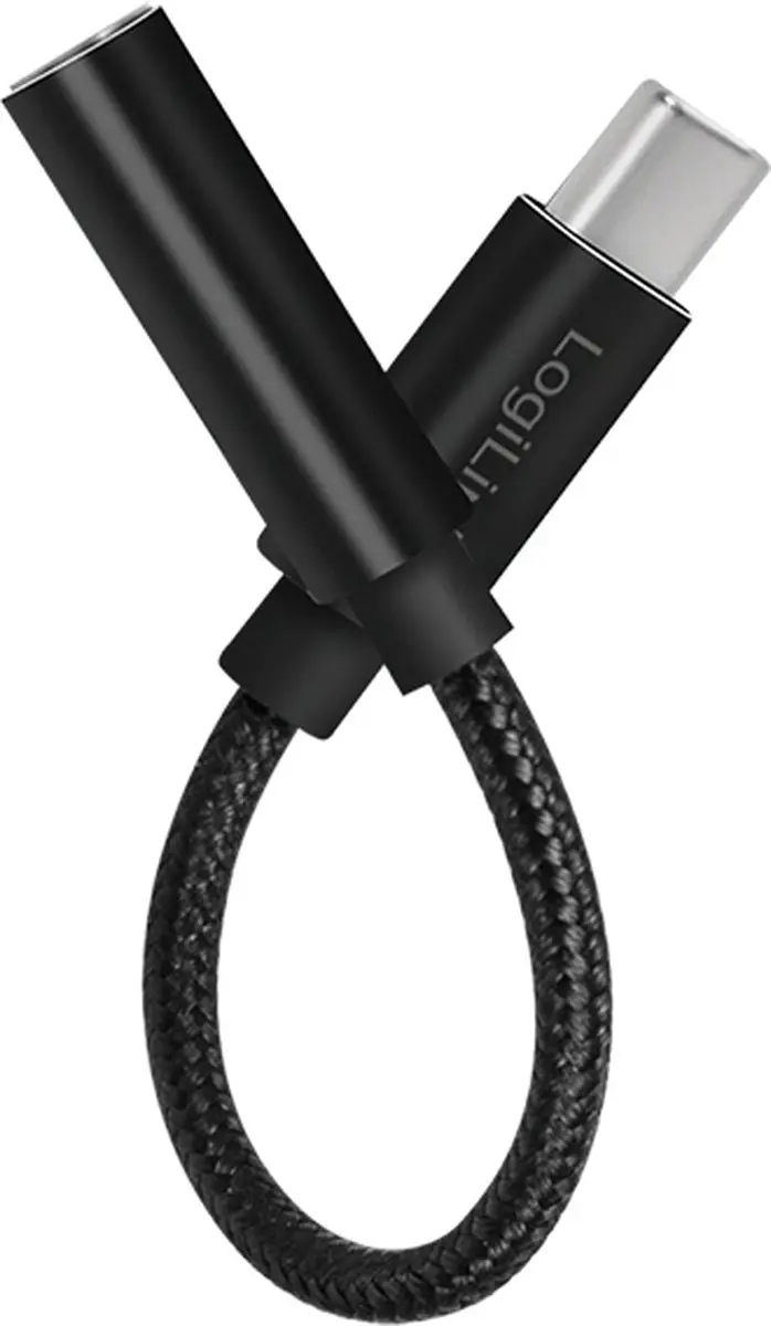 Logilink UA0398 USB-C naar Klinkenadapter 13cm - Zwart - afbeelding 6 van 6