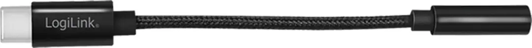 Logilink UA0398 USB-C naar Klinkenadapter 13cm - Zwart