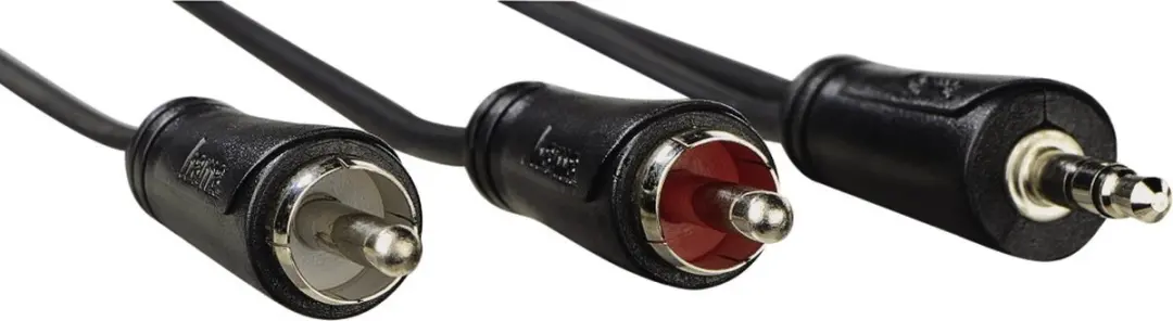 Hama Audiokabel 3,5mm Jack naar 2x Cinch Stereo 1,5m - Zwart