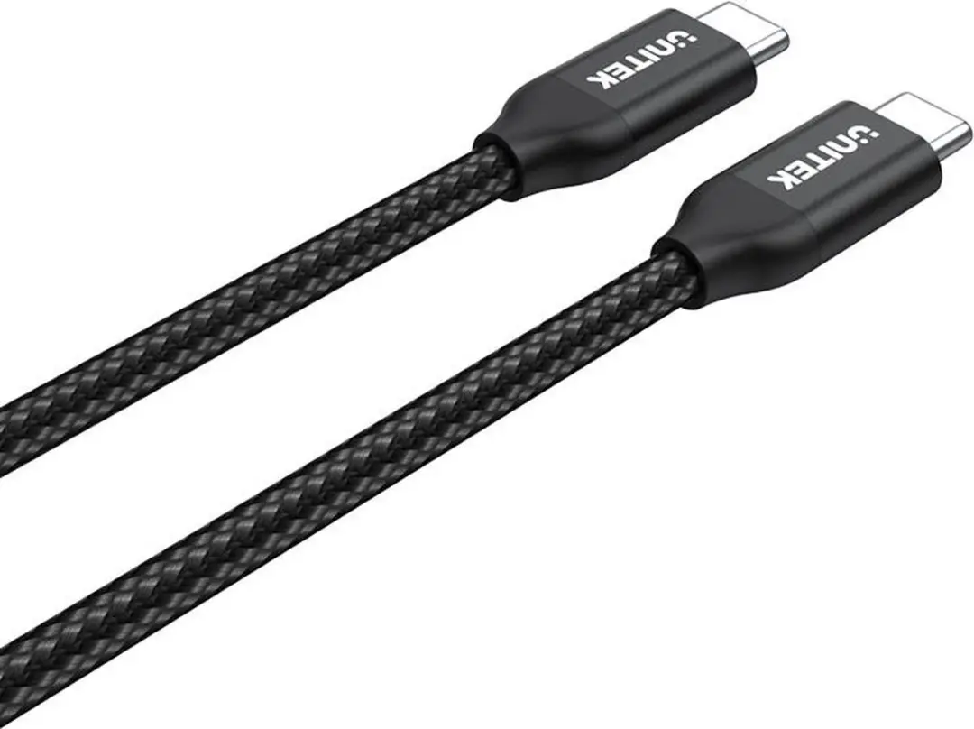 Unitek USB-C Naar USB-C Kabel 2m - Transparant