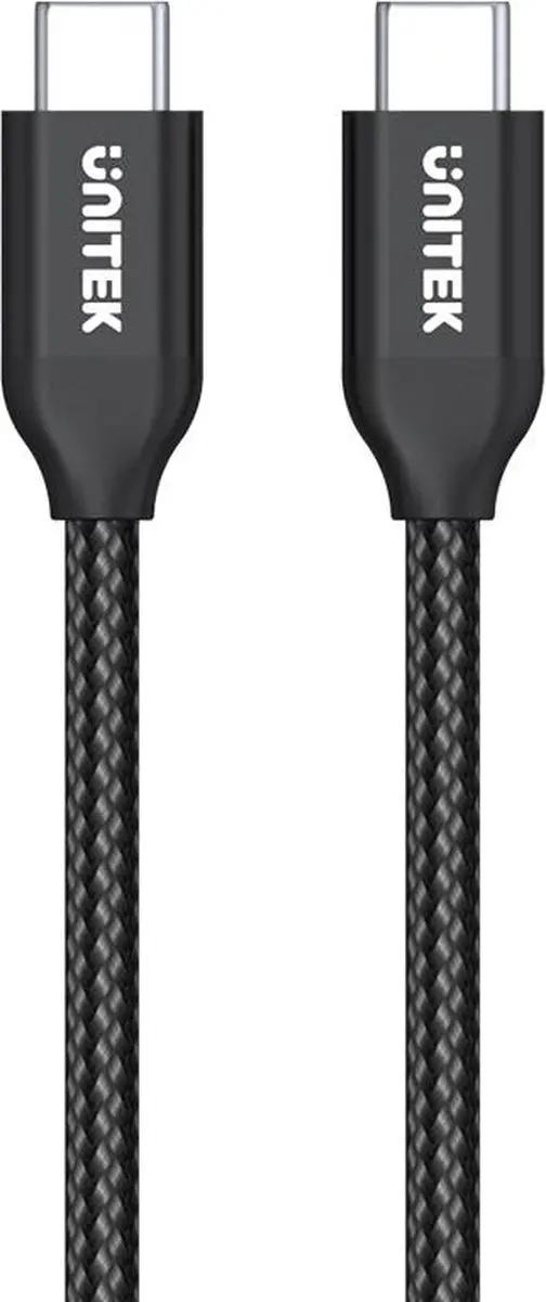 Unitek USB-C Naar USB-C Kabel 2m - Transparant