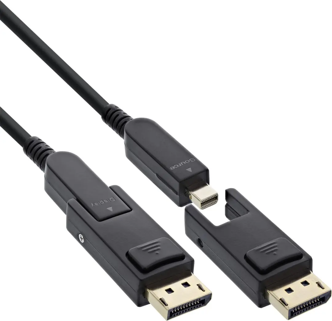 InLine DisplayPort 1.4 AOC-kabel 15m