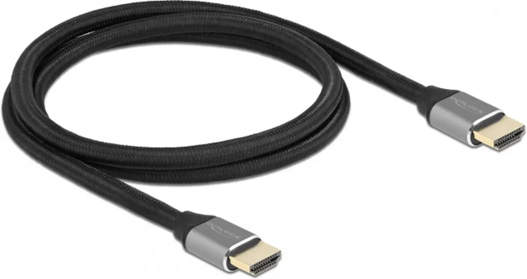 Delock Ultra High Speed HDMI Kabel 48Gbps 8K 60Hz - 1m - Grijs