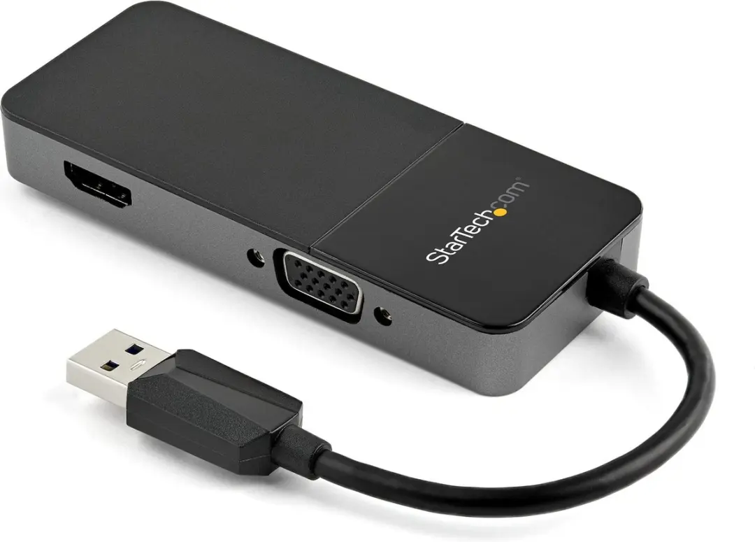 Startech USB32HDVGA USB naar VGA/HDMI Adapter - 4K Ultra HD - Zwart