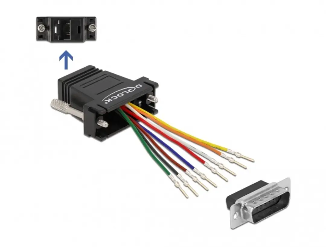 Delock D-Sub 15 naar RJ45 Adapterkit