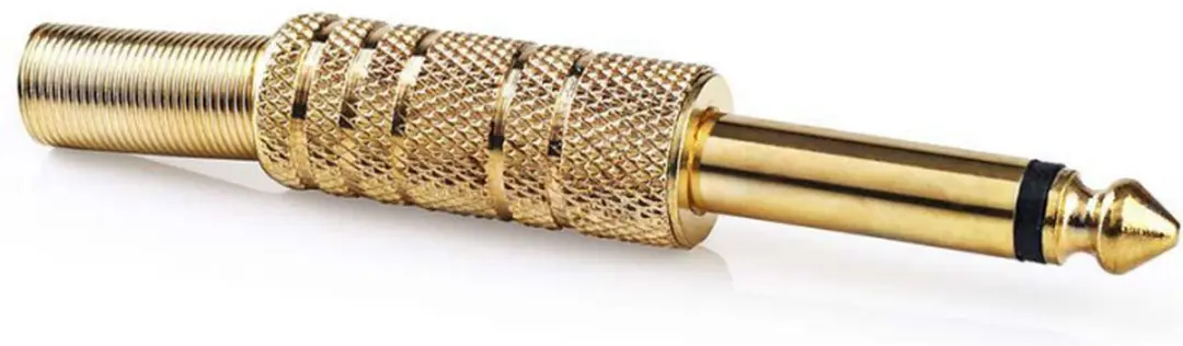 Nedis 6,35mm Audioconnector - Recht - Male - Verguld - 25 Stuks