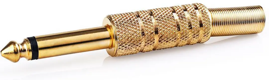 Nedis 6,35mm Audioconnector - Recht - Male - Verguld - 25 Stuks