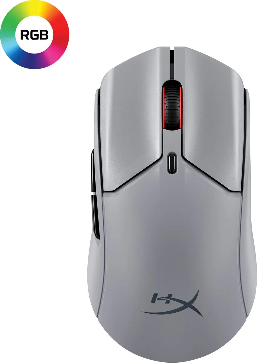 HyperX Pulsefire Haste 2 Pro A1KY5AA Gaming Muis - Grijs - afbeelding 6 van 6