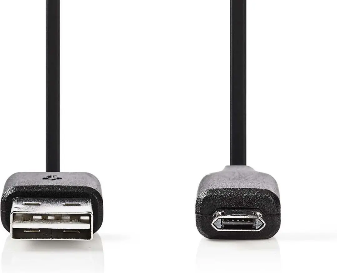 Nedis CCGB60510BK10 USB-kabel 1m - USB-A naar Micro-USB B - Zwart