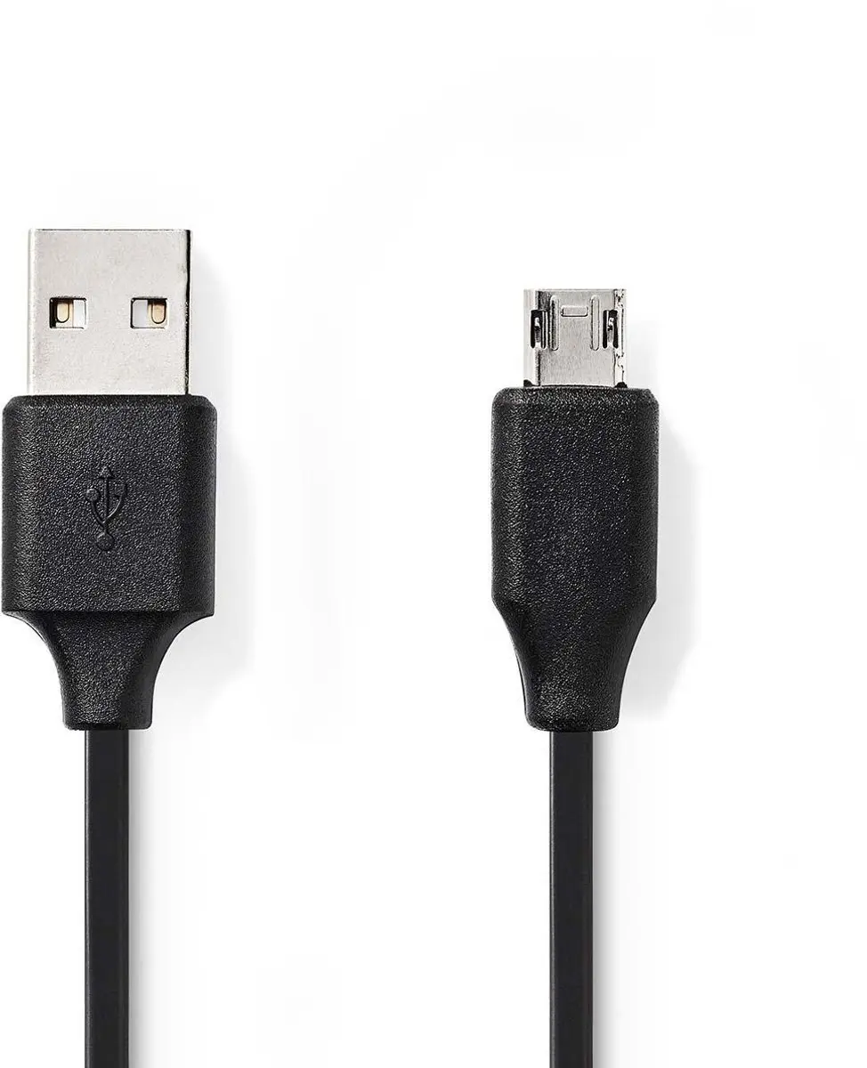 Nedis CCGB60510BK10 USB-kabel 1m - USB-A naar Micro-USB B - Zwart