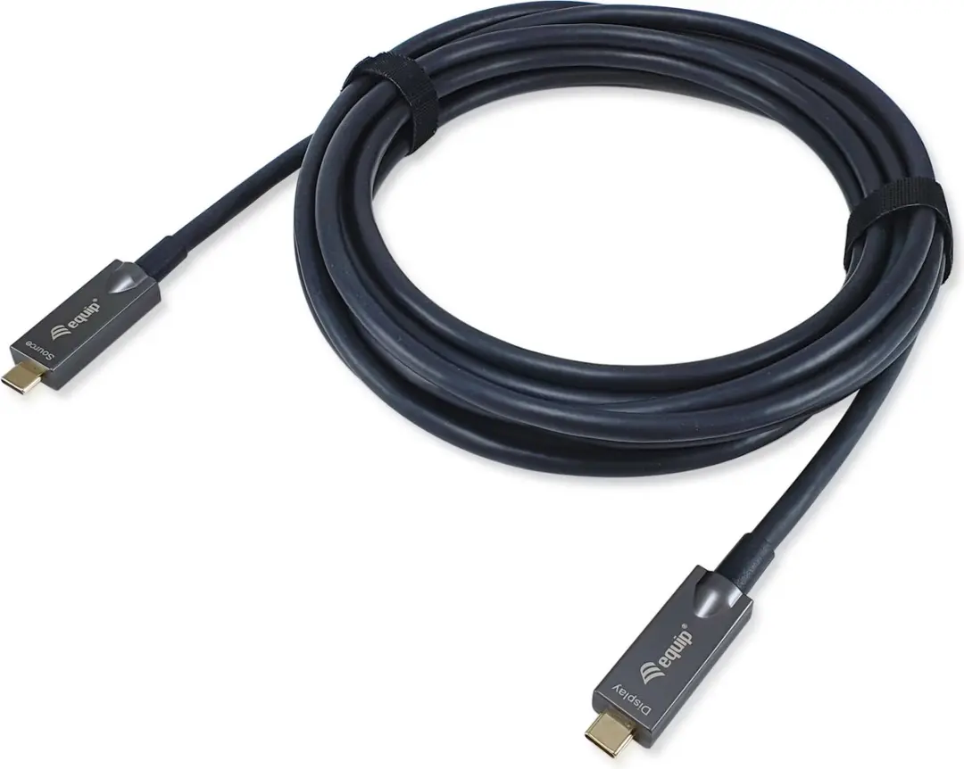 Equip 119461 USB-C naar C Active Optical Kabel 5m - 60W PD - 4K/60Hz