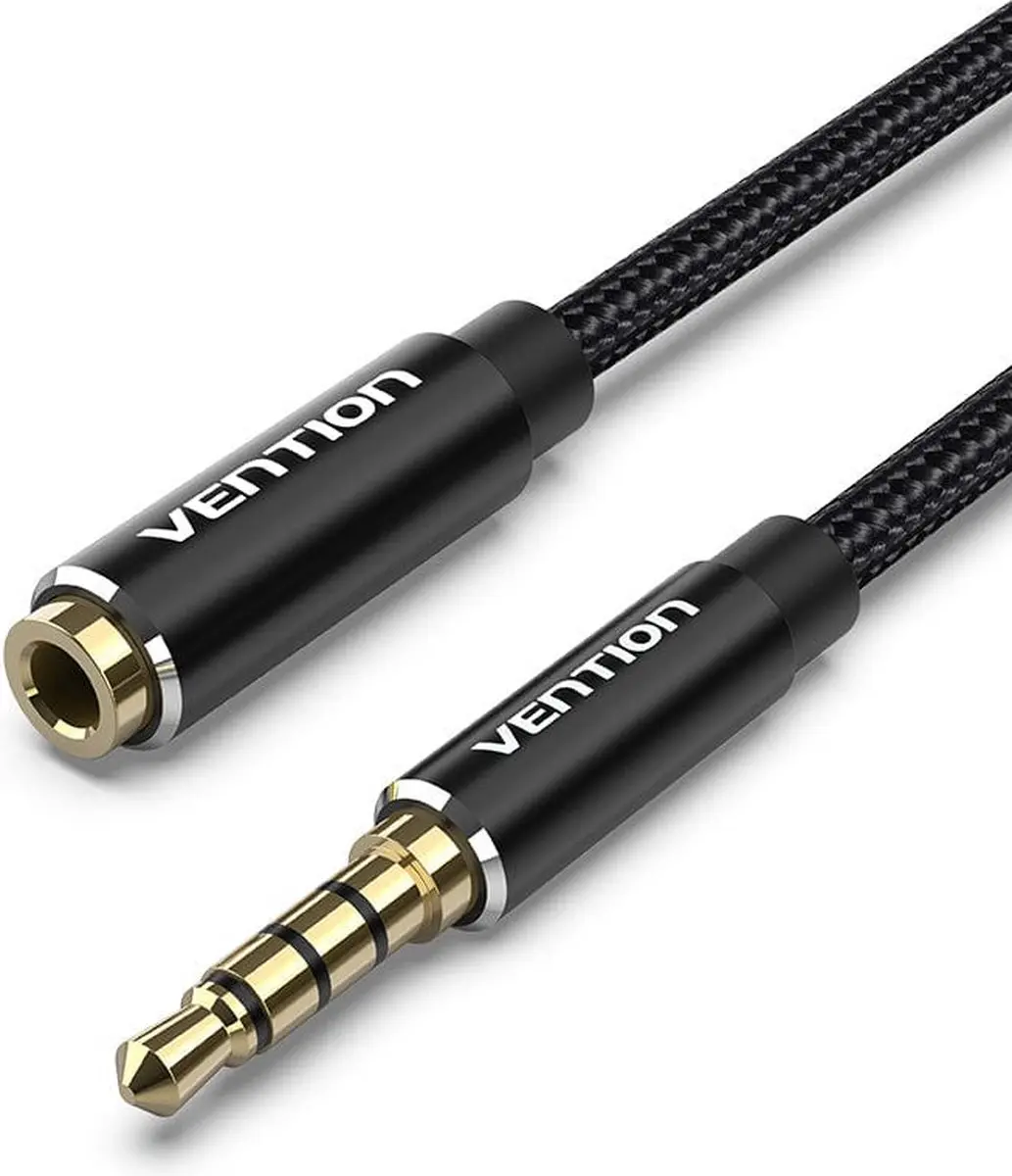 Vention Gevlochten 3,5mm TRRS Verlengkabel 1,5m