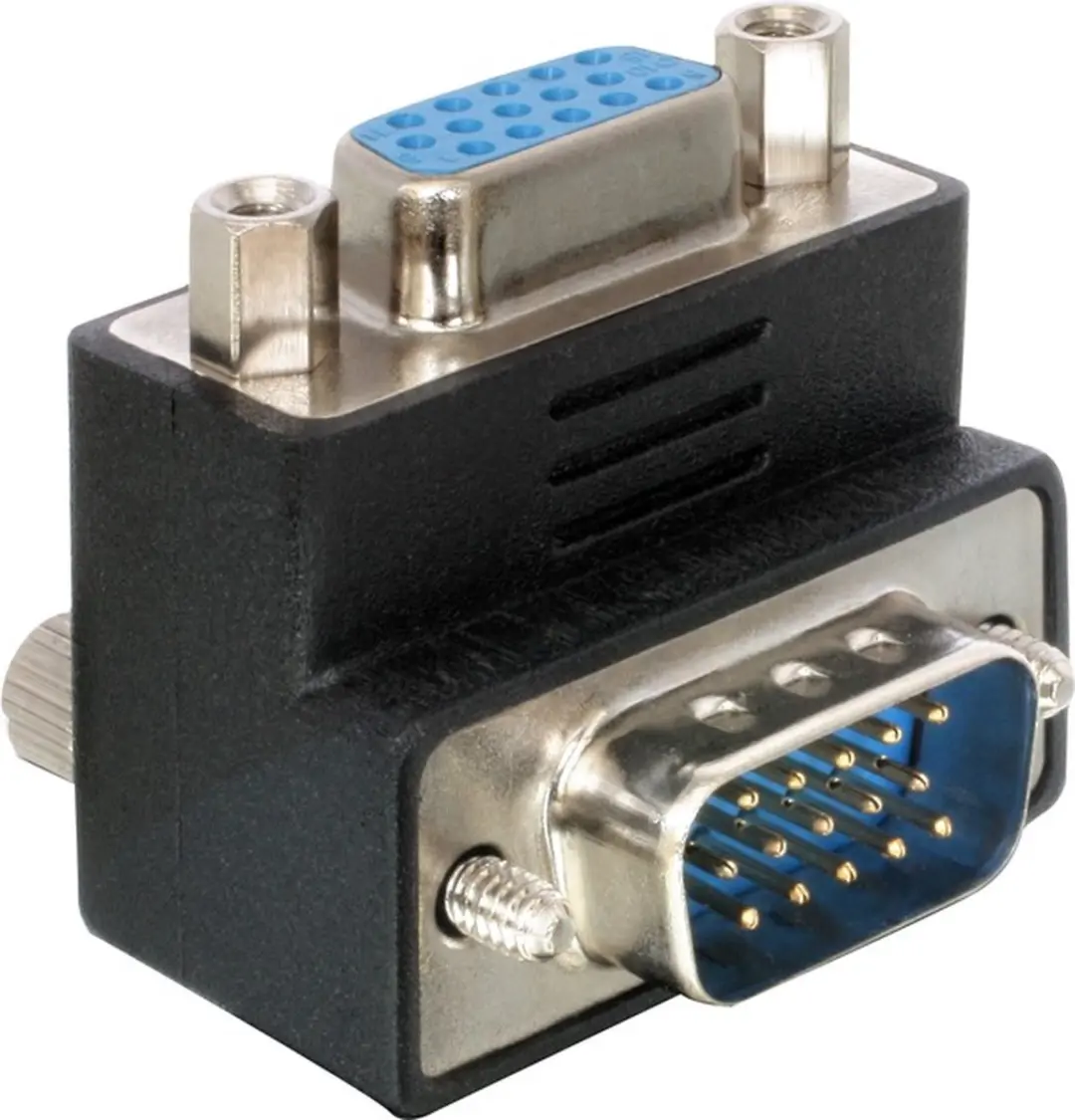 Delock VGA Adapter Haaks - Zwart