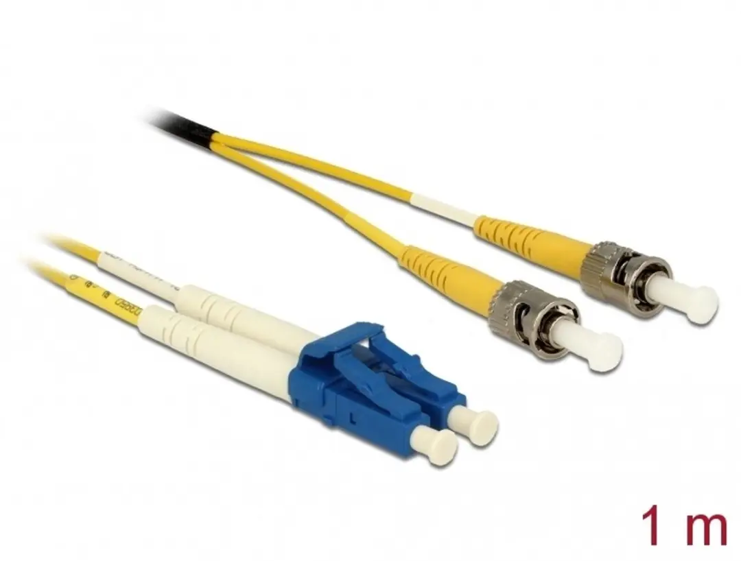 Delock LC naar ST Singlemode OS2 Kabel 1m