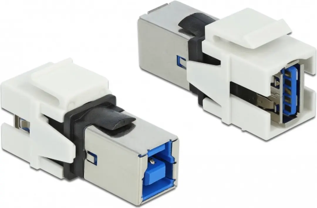 Delock Keystone Module USB 3.0 A naar B - Wit