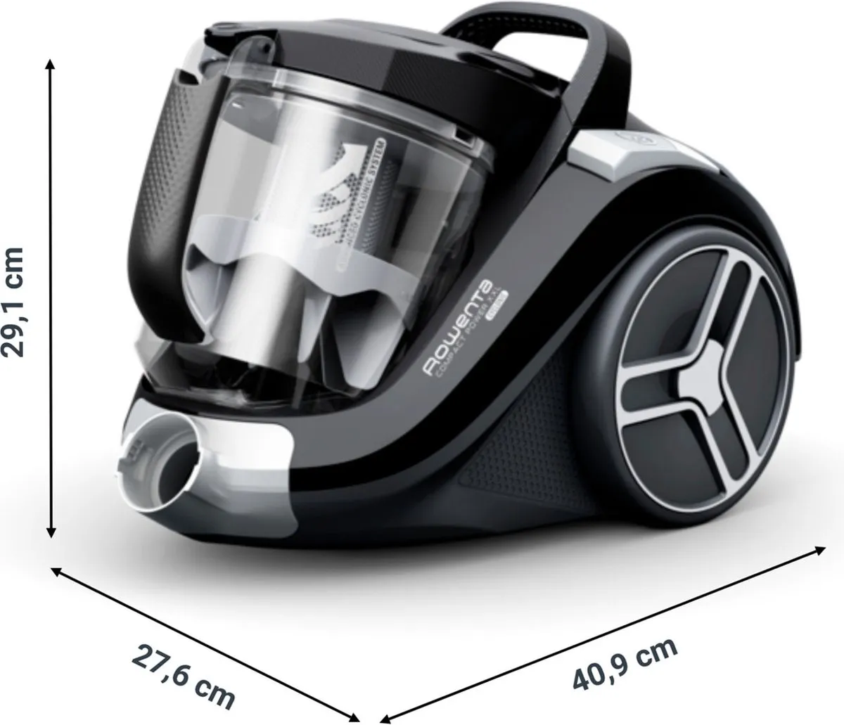 Rowenta Compact Power XXL RO4B75 Stofzuiger - 900W - 1.5L - Zwart - afbeelding 6 van 6