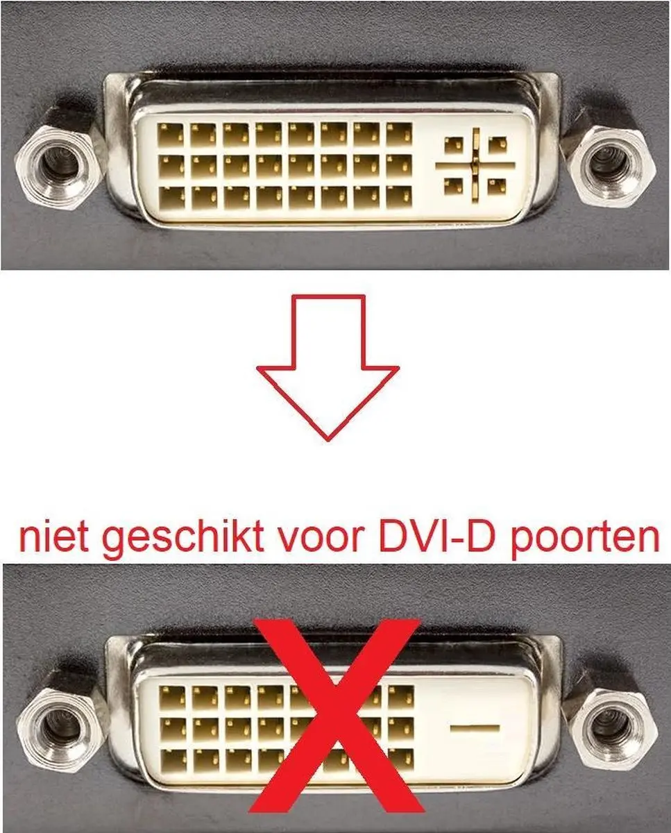 Delock VGA naar DVI Adapter 24+5 Pin - Zwart