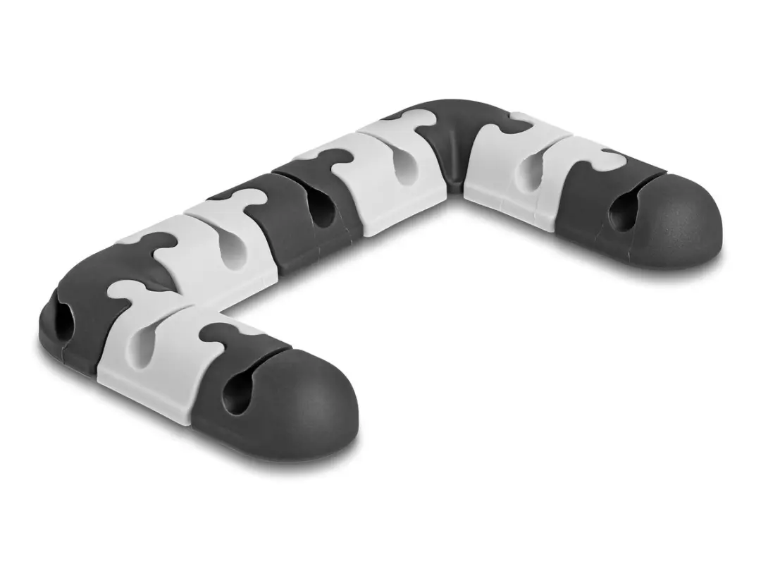 Delock Modulaire Kabelhouder Set 9 Stuks - Zwart/Grijs