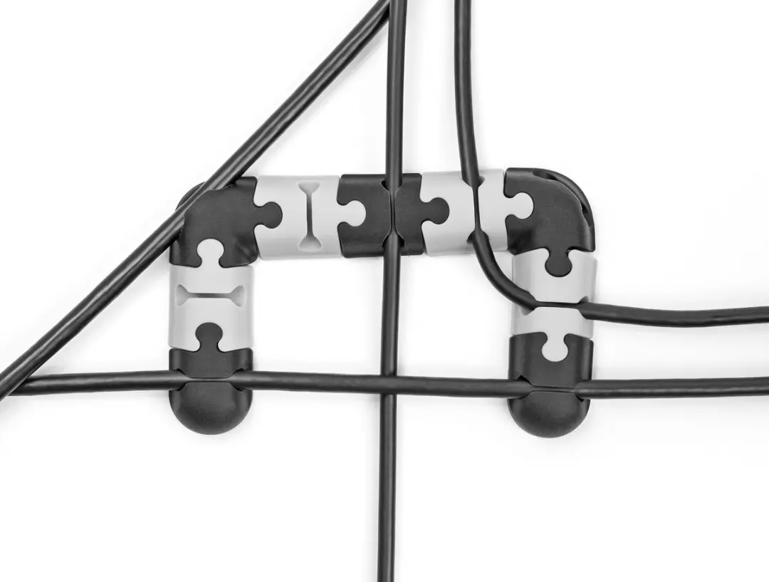 Delock Modulaire Kabelhouder Set 9 Stuks - Zwart/Grijs