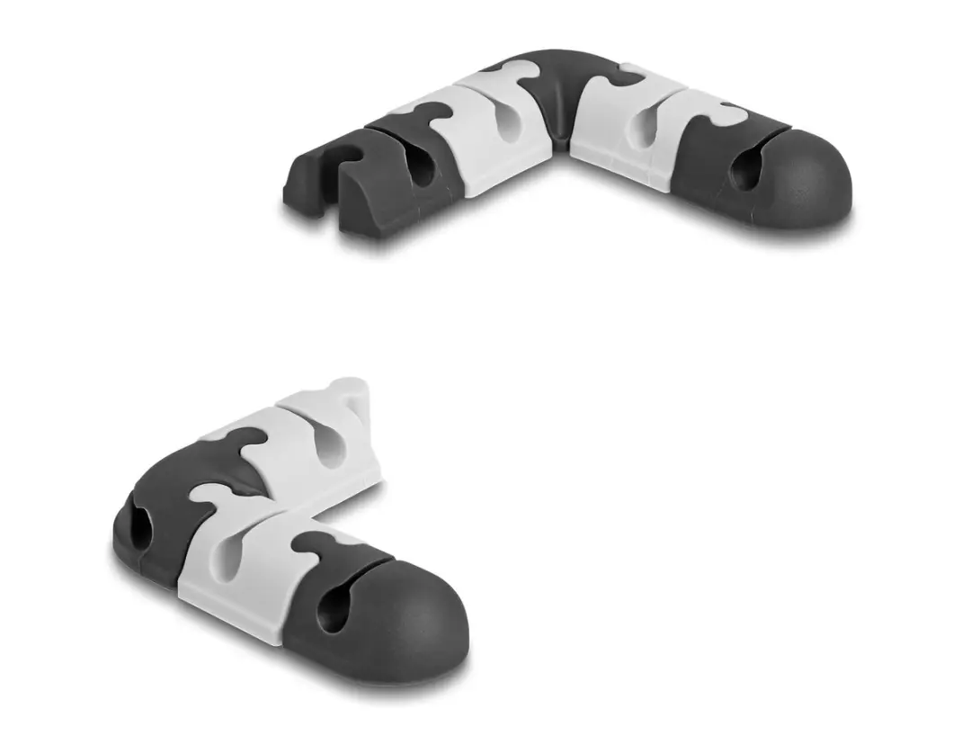 Delock Modulaire Kabelhouder Set 9 Stuks - Zwart/Grijs