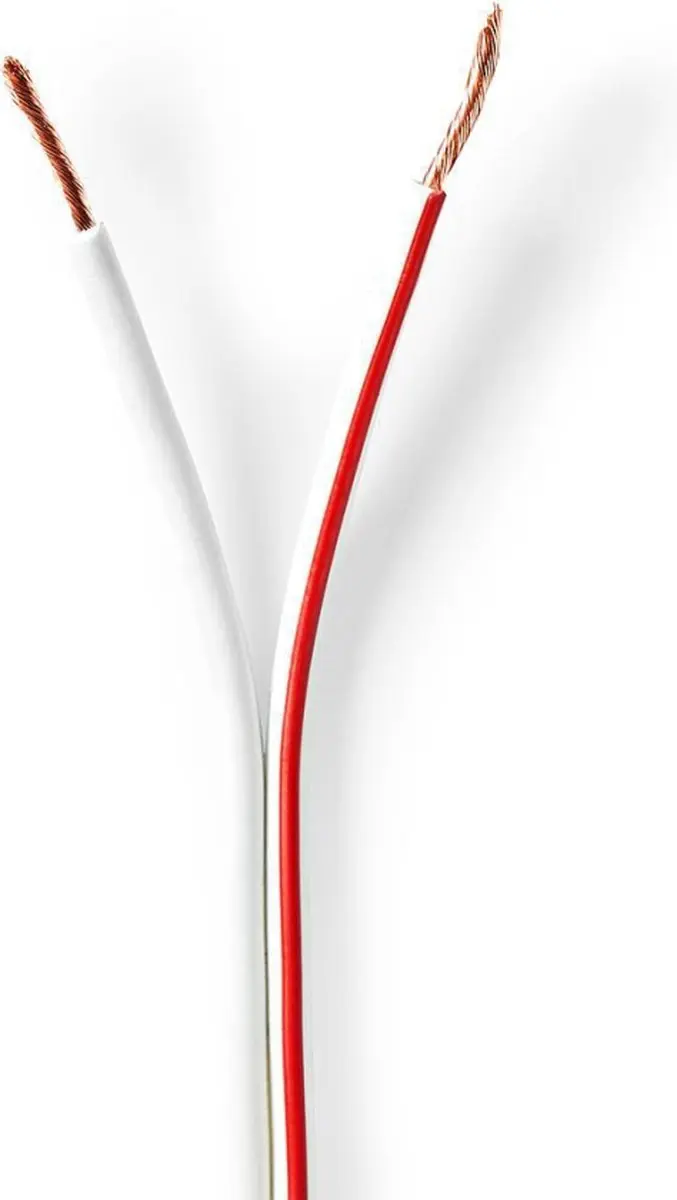 Nedis Speaker-Kabel CABR1500WT1000 - 2x1,50mm² - 100m - Wit