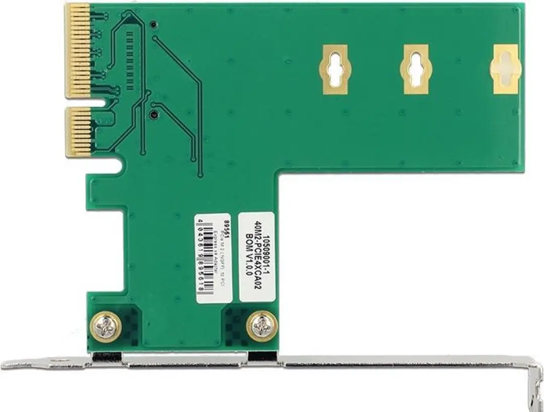 Delock PCIe x4 Kaart 1x M.2 NVMe Key M - Groen/Wit
