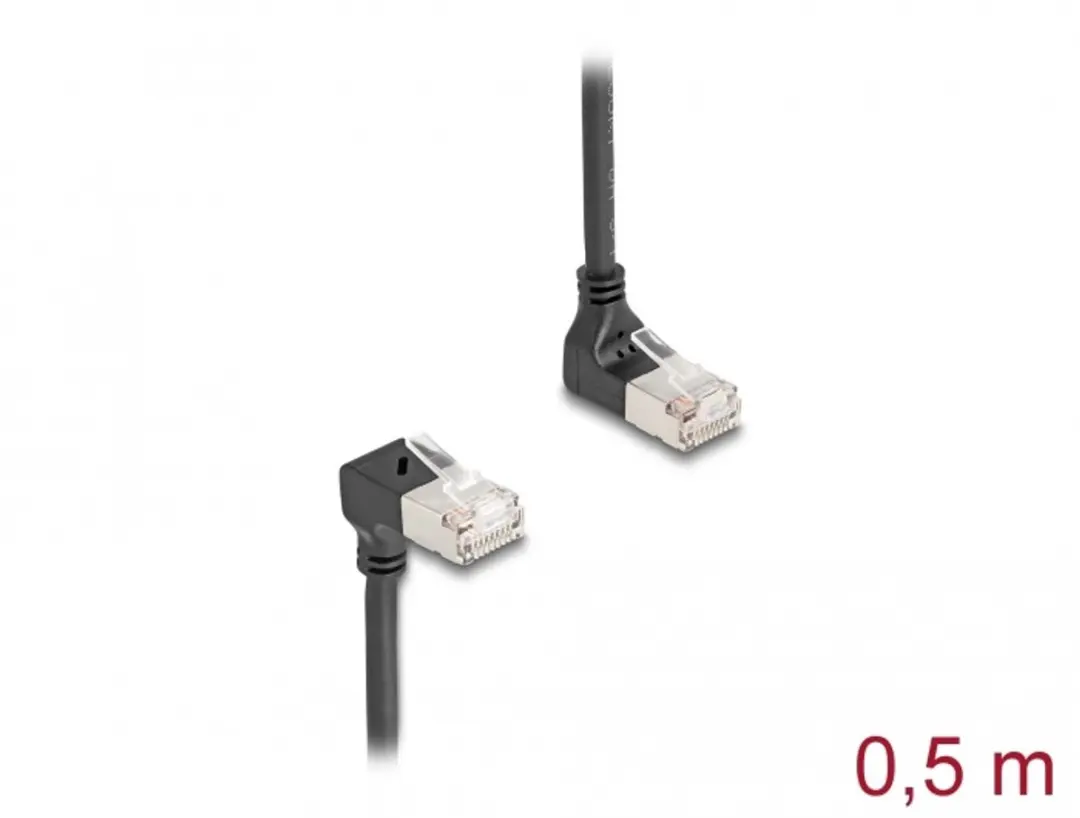 Delock Cat.6A S/FTP RJ45 Kabel 90°