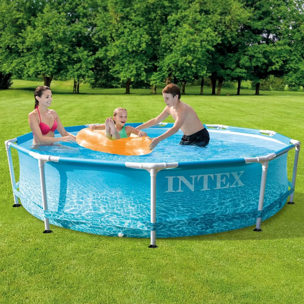 Intex 28208NP Zwembad - 305x76x305cm - 4485L - Blauw - afbeelding 4 van 6