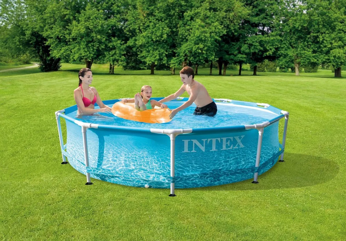 Intex 28208NP Zwembad - 305x76x305cm - 4485L - Blauw - afbeelding 6 van 6
