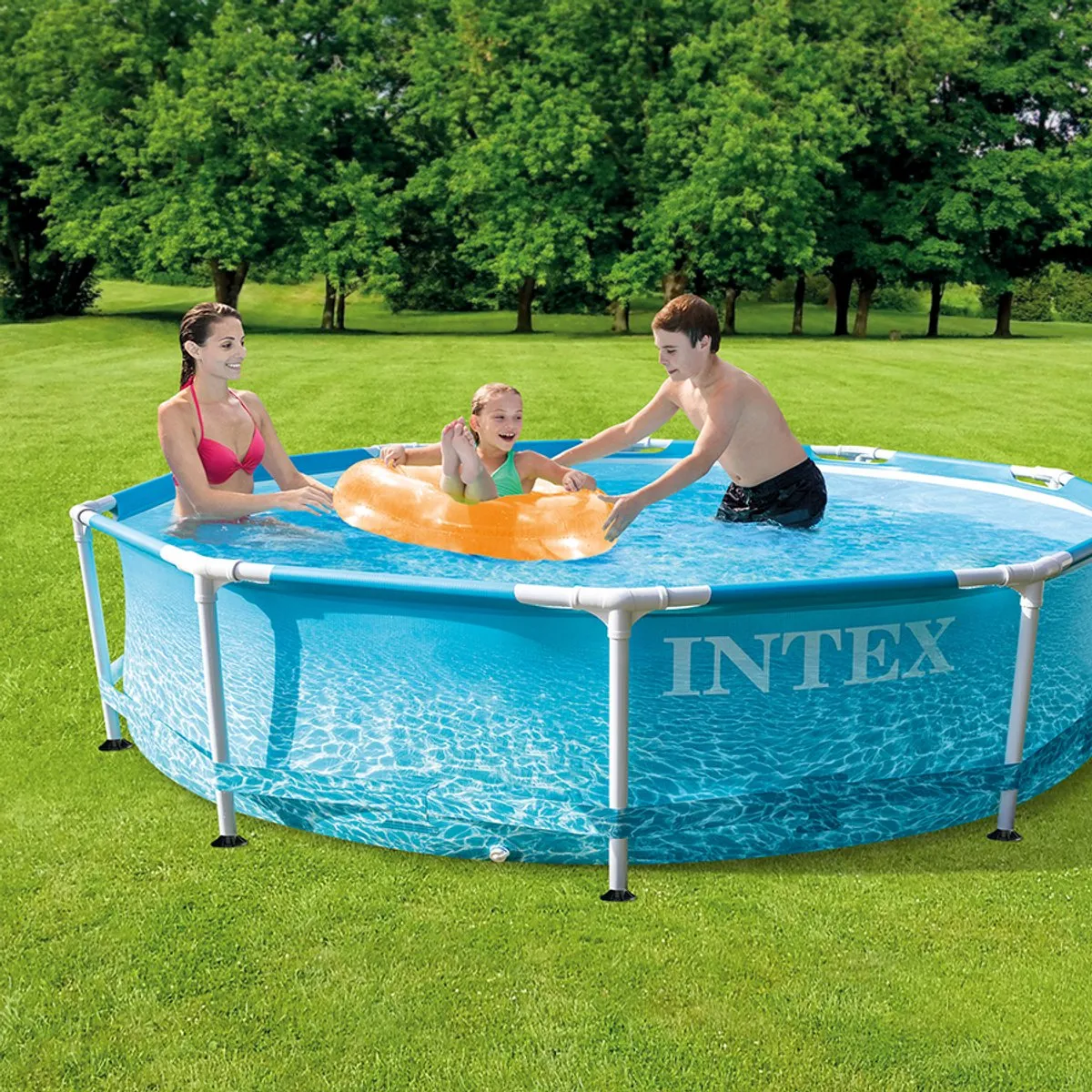 Intex 28208NP Zwembad - 305x76x305cm - 4485L - Blauw - afbeelding 5 van 6